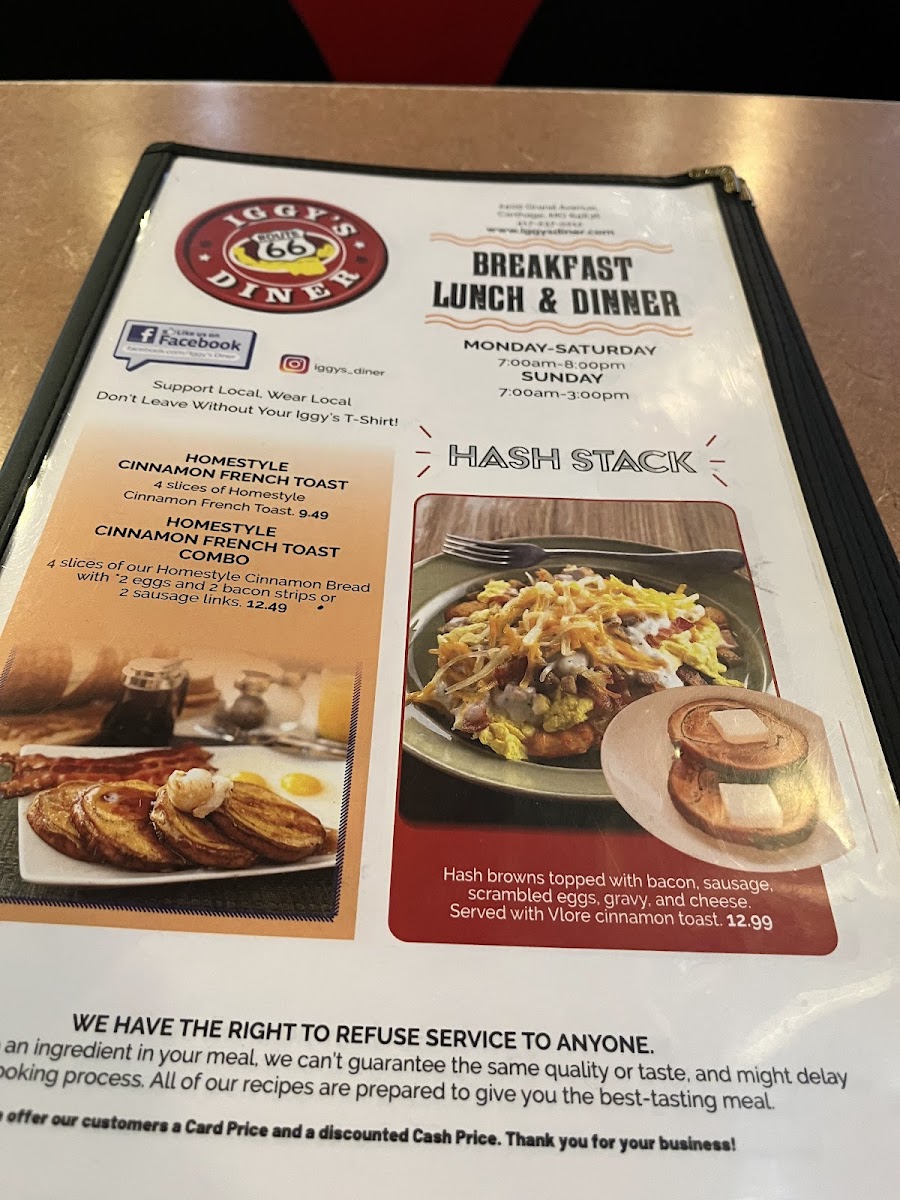 Iggy's Diner Menu - Image 3